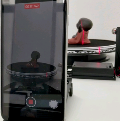 Phone recording 3D Scan Video for the ASCAND 3D Scanning Platform