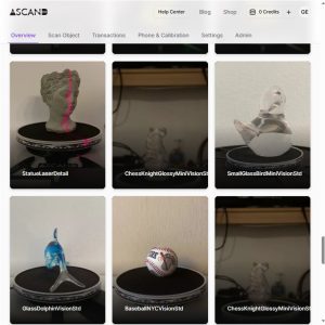 my.3d-scan.online dashboard